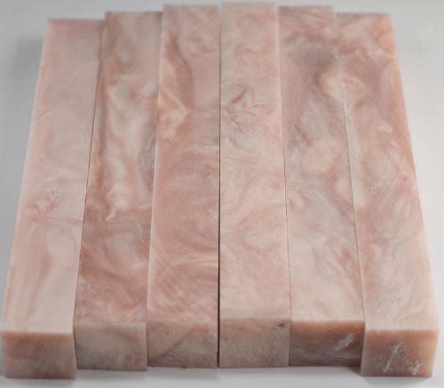 Light Pink Mother of Pearl Tru-Stone Pen Blank - 0.75